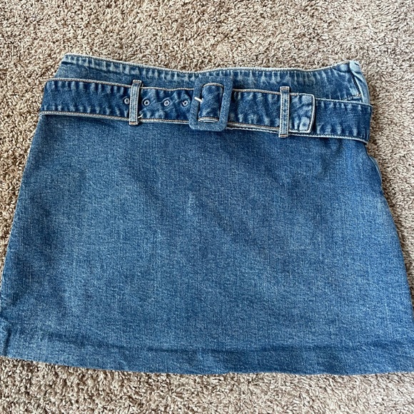 Express Denim Mini Skirt - Picture 1 of 4